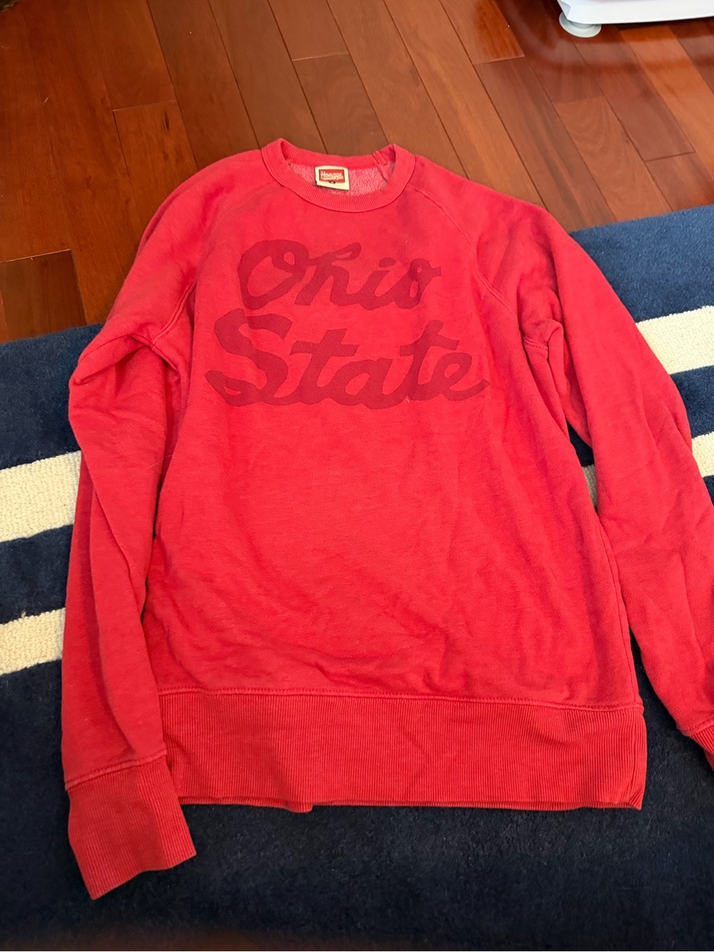 HOMAGE Ohio State Red Crewneck Sweatshirt - Women's